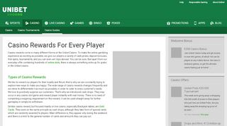 
                            9. Casino Rewards – Great Prizes for Every Player | Unibet EU