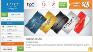 
                            7. Casino Rewards Program | The Star Card | Resorts Casino Hotel in NJ