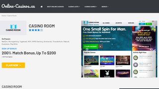 
                            12. Casino Room - 20 Free Spins No Deposit Bonus Canada