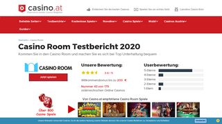 
                            5. Casino Room Test 2019 - Bis zu 320 € Willkommensbonus!