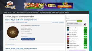 
                            2. Casino Royal Club no deposit bonus codes