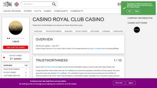 
                            9. Casino Royal Club Review - Not Recommended | The Pogg