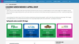 
                            7. Casino uden NemID | Log ind og spil uden NemID i feb. 2019
