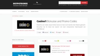 
                            8. Casino1 - HotPotBonus