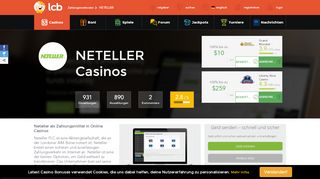 
                            12. Casinos, die Neteller für Ein- oder Auszahlungen akzeptieren. - LCB