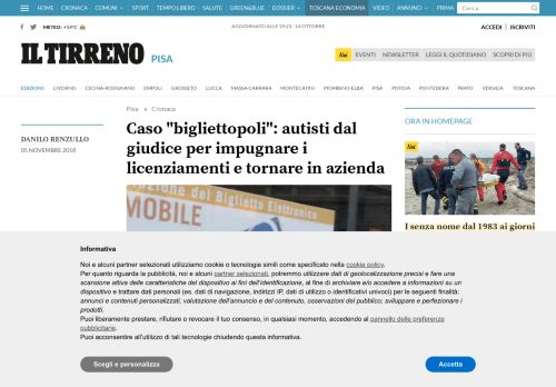 
                            8. Caso bigliettopoli: autisti dal giudice per impugnare i licenziamenti e ...