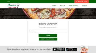 
                            10. Caspian Fast Food Takeaway - Login