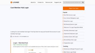 
                            4. Cast Member Hub Login