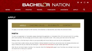 
                            2. Casting | The Bachelor
