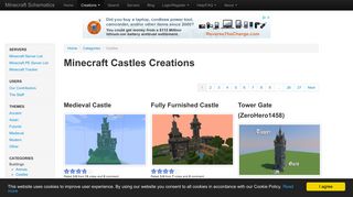 
                            10. Castles - Minecraft Castles creations