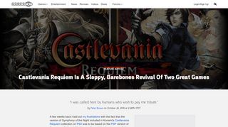
                            8. Castlevania Requiem Is A Sloppy, Barebones Revival Of Two Great ...
