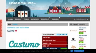 
                            9. Casumo Casino - få 200 gratisrunder og €1200 i bonus nå!