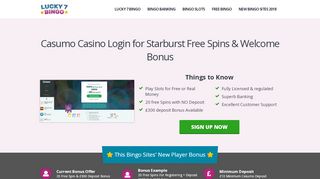 
                            6. Casumo Casino, Login with Free Spins, Slots ... - Best Bingo Sites