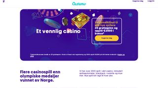 
                            3. Casumo - et Online Casino med €1200 bonus + 200 gratisspinn