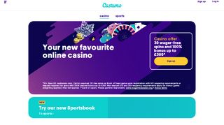 
                            4. Casumo - Play Online Casino Games with 100% Bonus + 20 Free Spins