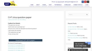 
                            7. CAT 2014 Question paper with Solutions - Cetking