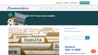 
                            7. CAT 2017 Score Card available - Conduira Online