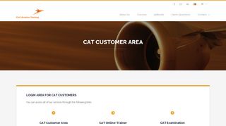 
                            3. CAT Customer Area - Civil Aviation Training Europe