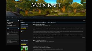 
                            13. Cataclysm Login Screen... - ModCraft.io