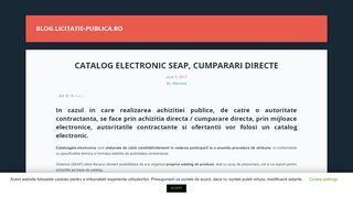 
                            13. Catalog electronic SEAP, cumparari directe - achizitii publice - Licitatie ...