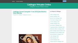 
                            12. Catálogo Carmel Campaña 11 de 2018 (2da Edición) - Sexy Setentas