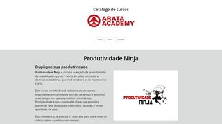
                            5. Catálogo de cursos - Arata Academy
