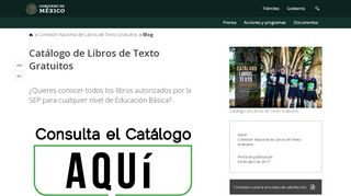 
                            6. Catálogo de Libros de Texto Gratuitos | Comisión Nacional de Libros ...