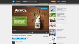 
                            10. Catálogo de Produtos Amway Amway do Brasil - SlideShare