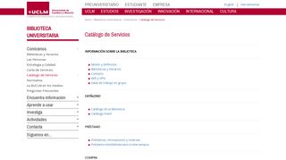 
                            6. Catálogo de Servicios de la Biblioteca - UCLM