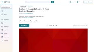 
                            10. Catalogo de Serviços Do Governo de Minas Gerais Aos Municípios