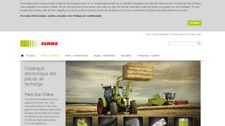 
                            1. Catalogue des pièces de rechange Parts Doc Online - Claas