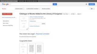 
                            3. Catalogue of Books Added to the Library of Congress: From Dec. 1, ...