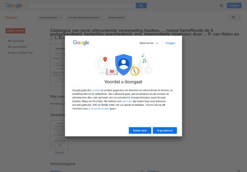 
                            12. Catalogus van eene uitmuntende verzameling boeken, ... meest ...