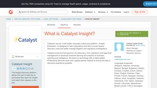 
                            9. Catalyst Insight | G2 Crowd