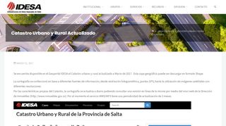 
                            6. Catastro Urbano y Rural Actualizado – Idesa