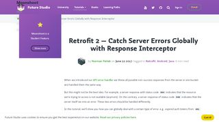 
                            12. Catch Server Errors Globally with Response Interceptor - Future Studio