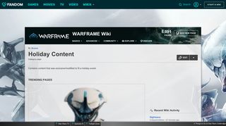 
                            3. Category:Holiday Content | WARFRAME Wiki | FANDOM powered by ...