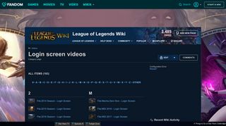 
                            13. Category:Login screen videos | League of Legends Wiki | FANDOM ...