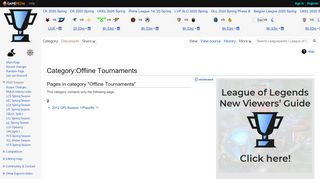 
                            9. Category:Offline Tournaments - Leaguepedia | League of ...