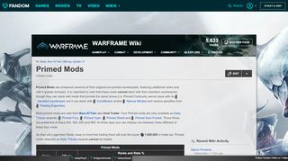 
                            4. Category:Primed Mods | WARFRAME Wiki | FANDOM powered by Wikia