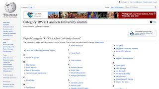 
                            10. Category:RWTH Aachen University alumni - Wikipedia
