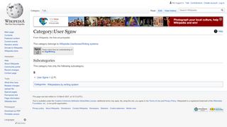 
                            1. Category:User Sgnw - Wikipedia