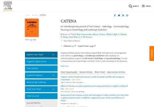 
                            12. CATENA - Journal - Elsevier
