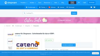 
                            8. cateno für Shopware - Schnittstelle für büro+/ERP- | Shopsystem ...