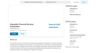 
                            6. Caterpillar Financial Services Corporation | LinkedIn