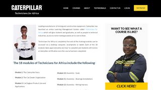 
                            4. Caterpillar online learning | Technicians for Africa.