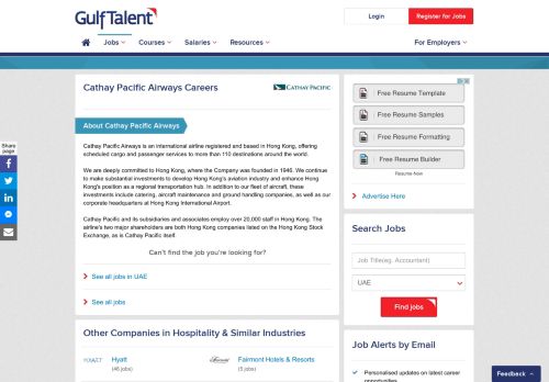 
                            11. Cathay Pacific Airways Careers & Jobs | GulfTalent