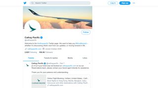 
                            8. Cathay Pacific (@cathaypacific) | Twitter