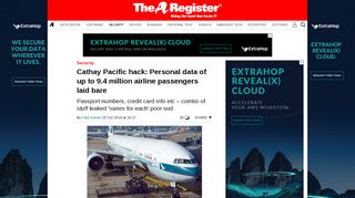 
                            12. Cathay Pacific hack: Personal data of up to 9.4 million airline ...