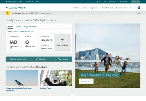 
                            1. Cathay Pacific: Online Flight Booking | Airfare | Hong Kong SAR